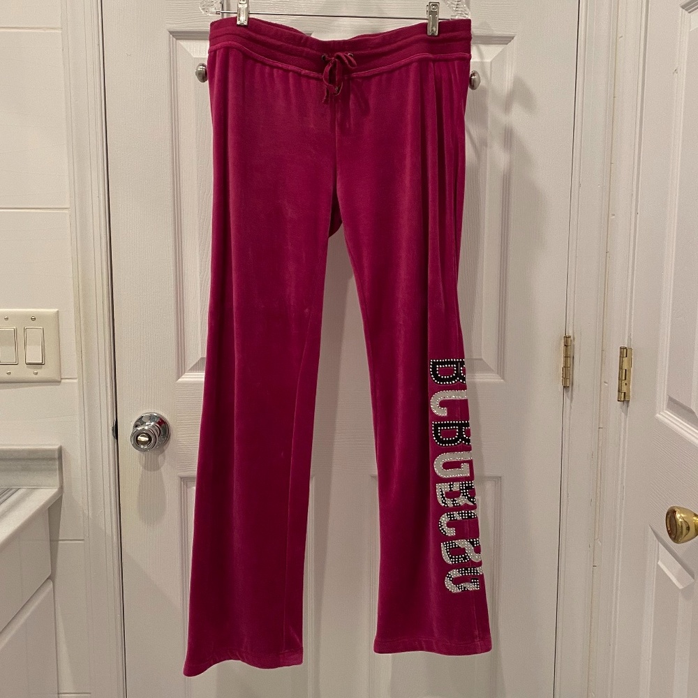 BCBGMAXAZRIA Velour Pants Size L